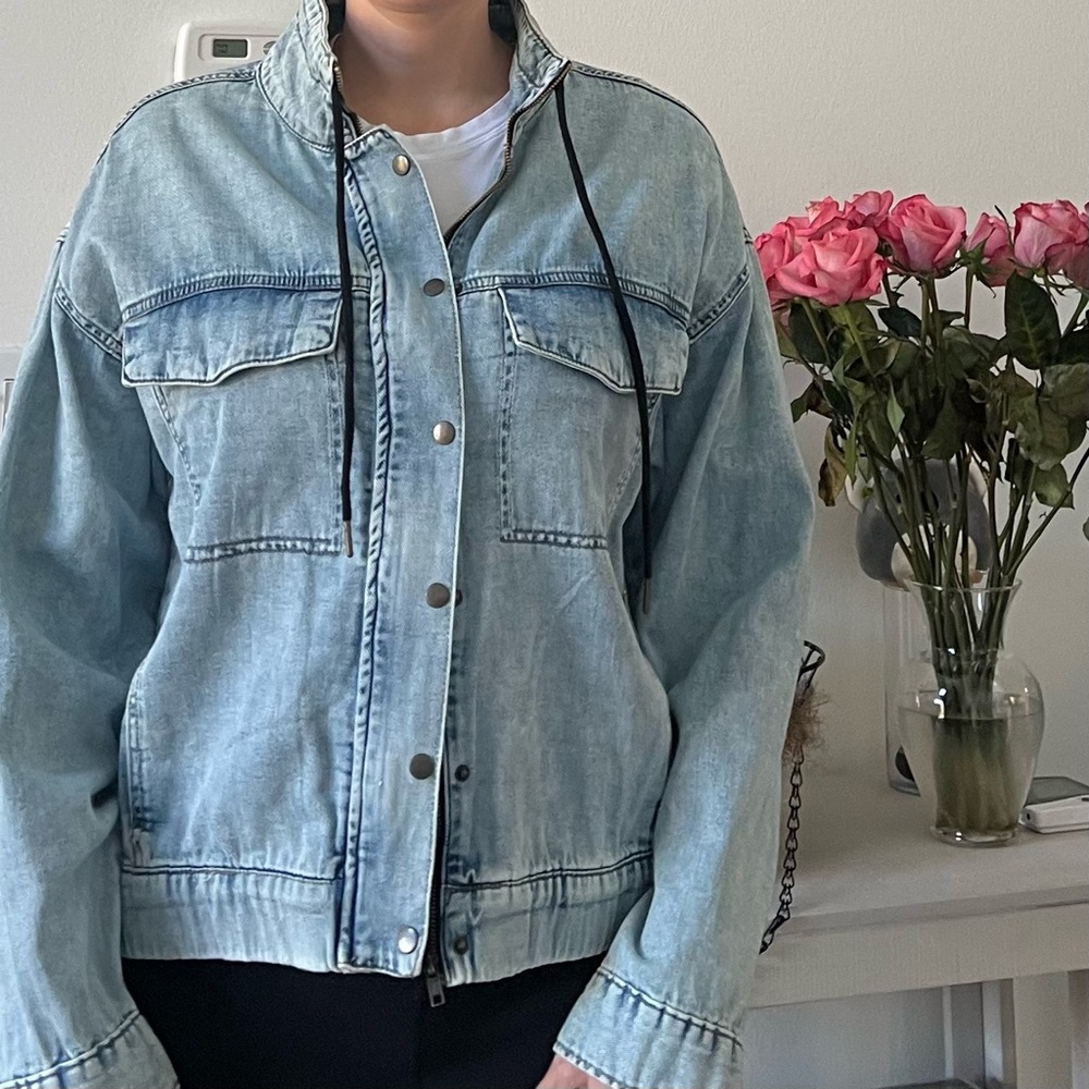 New Blu Edit Light Blue Denim Jacket size L
